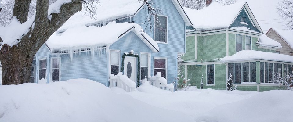 Sne på huse